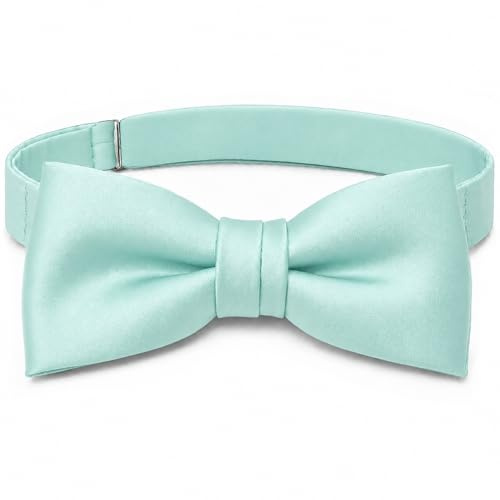 TigerTie Kinder Fliege Satin-Webart – vorgebunden – Kinderfliege für Kindergartenkind & Schulkind – Sichtband mit Hakenverschluss – verstellbar ca. 29–50 cm – für ca. 3–9 Jahre
