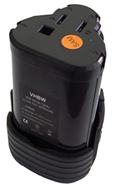 vhbw 1x Akku kompatibel mit Worx WX125.1, WX125, WX125.3, WU924, WX125.5, WX125.3 D-Lite, WX125.4 Werkzeug (2000 mAh, Li-Ion, 12 V)