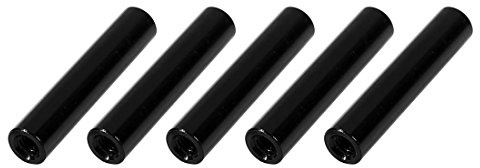 sourcing map 5Stk. M3 x 25mm Runde Aluminiumsäulenlegierung Abstandshalter Bolzenbefestigung für Quadcopter Schwarz | Runde Abstandshalter Bolzenbefestigung für Quadcopter Schwarz