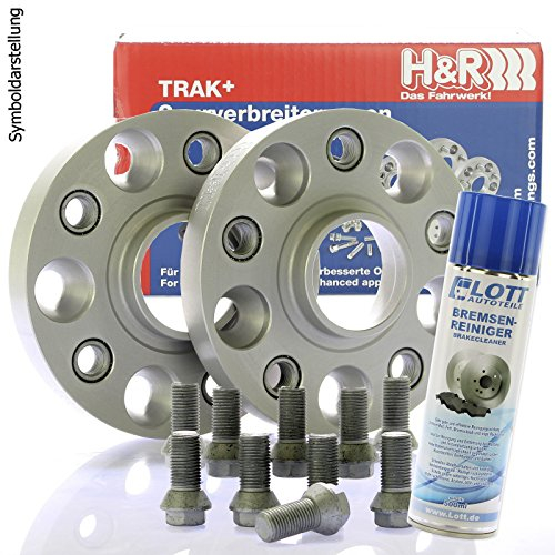 H&R DRA Spurplatten Spurverbreiterung Distanzscheibe 5x100 40mm // 2x20mm + Bremsenreiniger
