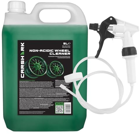 CARSHARK Felgenreiniger, 5 Liter, Säurefrei, für Alu- und Stahlfelgen, PKW & LKW