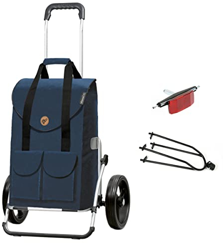 Exklusiv Andersen Einkaufstrolley – Fahrradmontage-Set Cargo Shopper XXL (3-Speichen) Jacob blau 54 L Aluminium, klappbar, Einkaufswagen, Freizeit, Thermo