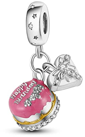 Parmuz 925 Sterling Silber Charm für Armband Halskette baumeln Liebe Mama Ozean Reise Schmetterling Party Geburtstag Charm Perlen Anhänger DIY Schmuck Geschenk für Frauen