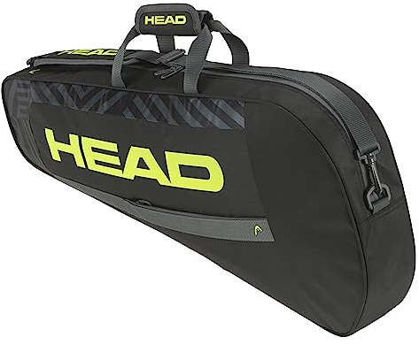 HEAD Base Racquet Bag Borsa da Tennis, Nero/Giallo, S