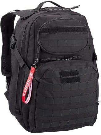 Hanta Elbrus - taktischer Outdoor Rucksack mit Molle - ideal zum Wandern, für den Alltag, Einsatz oder Camping - 55L Fassungsvolumen - schwarz