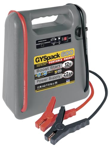 GYS - 027497 - GYSPACK 600 Portable Battery Starter - Suitable for 12V Lead Acid Batteries