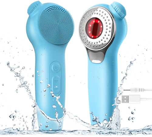 ADINC Facial Cleansing Brush, Waterproof and Rechargeable Face Scrub Brush for Men & Women, Cleansing, Exfoliating and Massaging, Electric Face Scrubber