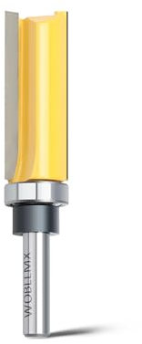 WOBLLMX Fresa a filo fusto 8 mm, diametro 15,8 mm, lunghezza di lavoro 50 mm, con cuscinetto a sfera in metallo duro, maneggevole, durevole e affilata per la lavorazione del legno fai da te a casa