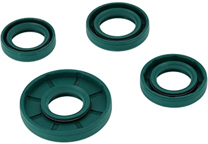 Set: Schmitt Wellendichtringe Motor kpl, FKM grün, Staublippe - für Simson