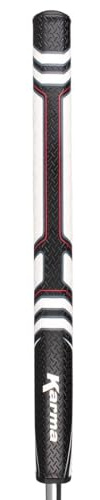 Karma Big Softy 1.3 16 Long Putter Grip | Super Soft Polyurethane, 1.3 Diameter, White/Black/Red