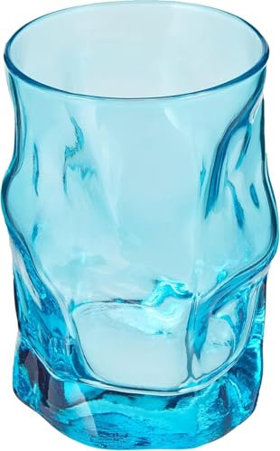 Generico Verre en verre Source Paleblue 30 Cl, Bleu Lot de 6 verres)