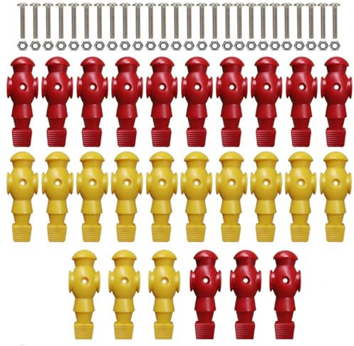 -Männer – kleine Puppenfigur, Tischfußball, Herren, 26 x Fußballspieler, -Komponenten, Spielzubehör für 1,6 cm Fußballstange