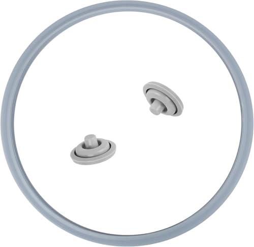 RONMOSNEA Pentola a pressione di ricambio per WMF, anello di tenuta per pentola a pressione, 22 cm, valvola di sicurezza per pentola a pressione, coperchio, anello in gomma per uso alimentare (set da