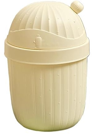 Cestino della spazzatura da cucina, piccolo, con coperchio, grazioso, per soggiorno, camera da letto, cestino della carta straccia con coperchio ribaltabile, secchio portaoggetti multifunzionale, bido