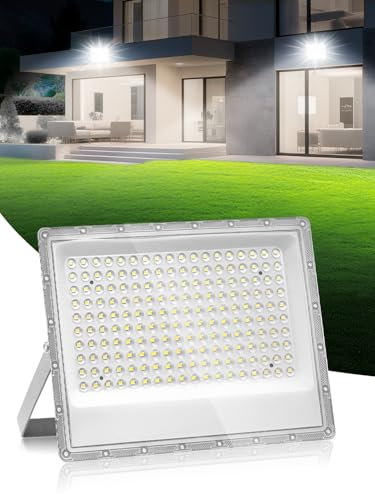 Litglobe LED Strahler Außen 150W,15000LM Superhell Scheinwerfer,180 LEDs 6500K Kaltweiß Außenstrahler,IP66 Wasserdicht LED Fluter Flutlicht,Aussenstrahler für Garten Garage Flur Sportplatz