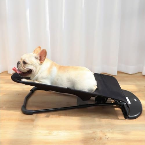 Sedia a dondolo per cani rialzata per interni ed esterni, design confortevole e durevole