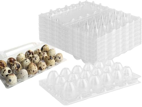 Confezione per Uova di Quaglia,30pcs Scatole per Uova di Quaglia,Contenitore per Uova di Quaglia,Vassoio per Uova di Quail,Portauovo di Quaglia per Frigorifero Scatole