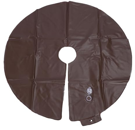 ANKROYU Anneau d'arrosage pour arbres, sac d'arrosage à libération lente de 25 gallons, pochette d'irrigation goutte à goutte pour arbres nouvellement plantés, arbustes à feuilles (Café)