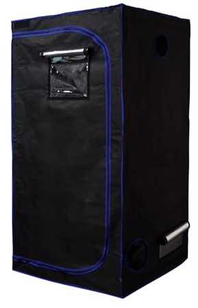 Cannobox Growzelt 90x90x180 cm Indoor Growtent Grow Tent Zuchtzelt mit Reflektierende Mylar 1680D Oxford für Hydrokulturen Zur Pflanzenzucht Pflanzen Wachsen Raum
