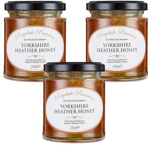 Raydale Preserves - Yorkshire Heather Honey - 220g - Pack of 3