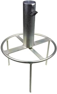STUBAI Schirmständer Rasendorn 50 mm Ø, Höhe 300 mm, 2500 g – extra stabiler Sonnenschirmständer für große Schirme | leicht in den Boden zu stecken | für Garten, Strand & Camping