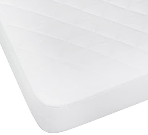 Pikolin Home - Protector de Colchón 120 x 190/200 cm - Acolchado y Transpirable , Ajustable, Tratamiento Higiénico, Certificado Oeko-Tex, para Cama de 120, hasta 32 cm de Altura - Cubrecolchón