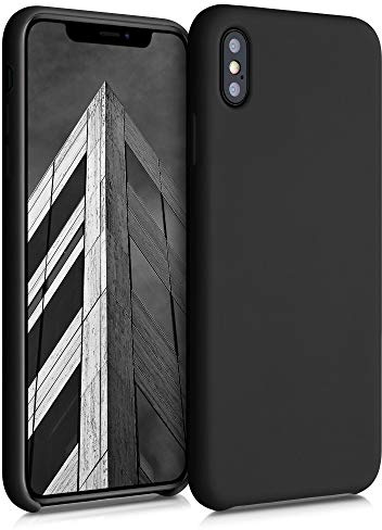 kwmobile Housse Compatible avec Apple iPhone XS Max Coque - Housse de téléphone Protection Souple en TPU Silicone - Noir