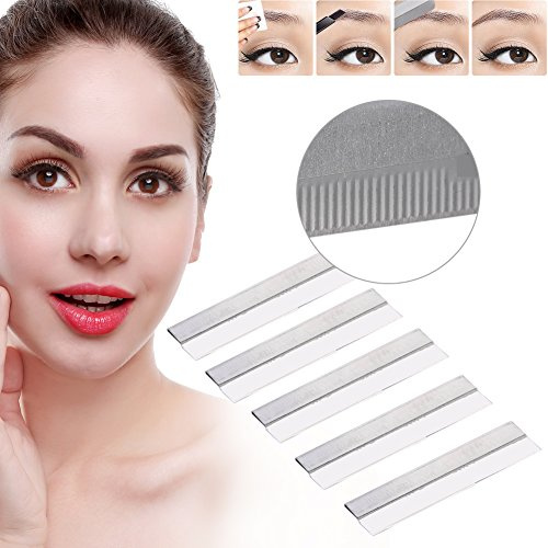100pcs / set femmes maquillage sourcil tondeuse à lame faciale, cuchillas de afeitar, sourcils lame interchangeable, rasoir cheveux remover couteau de rasoir, rotekt Lames Rasoir De Sureté