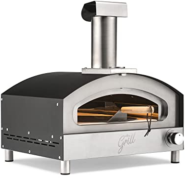 Hans Grill Pizza Oven Bundle with Pizza Peel, Carry Case & Gas Regulator | Gas Outdoor Portable Oven | Built-in Thermometer for Alfresco Outdoor Garden Cooking