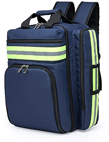 YuanDiann Erste Hilfe Rucksack Leer, Groß Medizinische Trauma Tasche, Notfalltasche Rettungstasche mit Tragegriff für Rettung, Taktische, Pflege Navy Blau