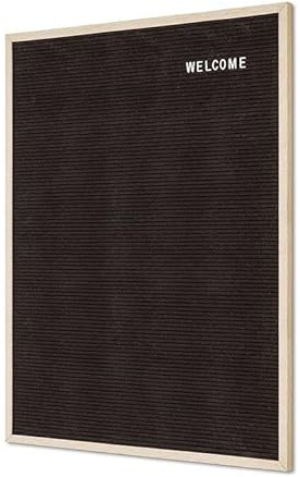 net-xpress Letterboard Holzrahmen, Hellbraun, 60x80cm mit 450 Buchstaben/Zahlen, Buchstabentafel Letterboard Holz