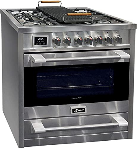Kaiser Fornello a gas HGE 93505 R, Fornello elettrico a gas 90 cm/Gas naturale/Propano/Piastra griglia inclusa