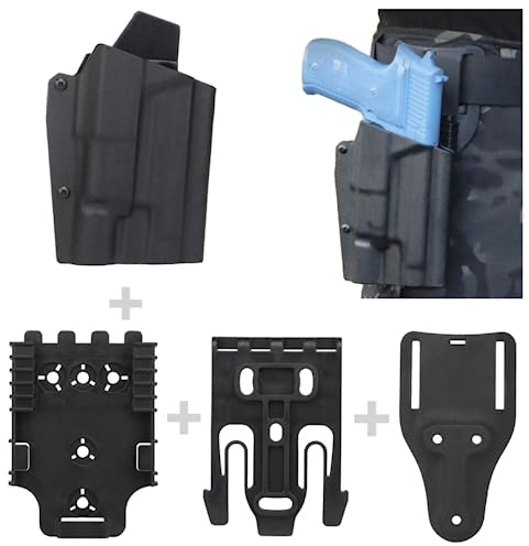 ACEXIER Kydex Holster für G1ock 17/19/19x/45 Innenbund Verdecktes Trageholster Passend für G1ock 19x (Gen 1-5) Gun Holster X300 Light