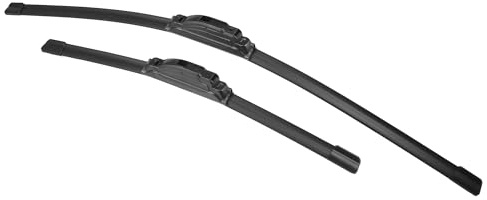 X AUTOHAUX 2pcs 26+16 Silicone Front Windshield Wiper Blade for Subaru XV 2018-2023 Windscreen Wiper OE Replacement Set All-Seasons J/U Hook