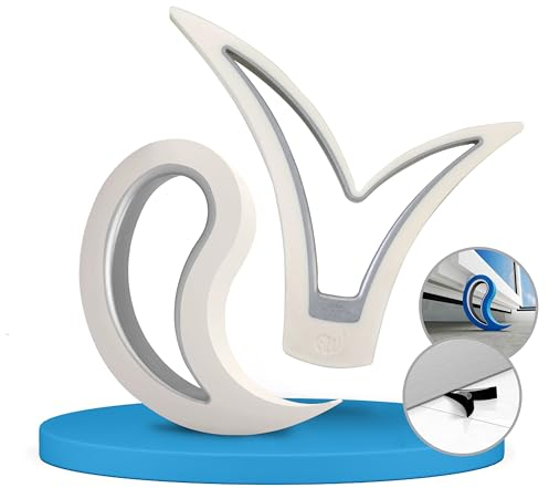 Tür- und Fensterstopper Probierbundle Set, 1 SofterFix + 1 Stoppy - Fensterkeil - Fenster Stopper - Türstopper - Türkeil (Weiß)