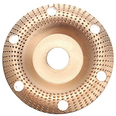 BomDog Disque de Façonnadu Bois Pour Meuleuse D'Angle 125X22Mm, Disque de Sculpture Transparent
