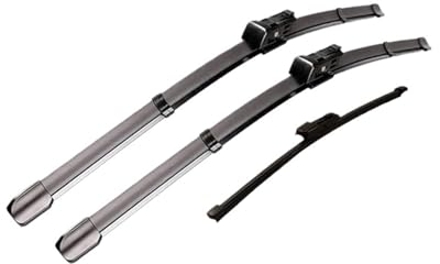 Scheibenwischerblätter Wischerblätter Für Die Windschutzscheibe Vorne Und Hinten Für VW Für Golf 7 2012–2020 Sauberes Fenster Windschutzscheibe Regenbürsten 26+18+11 (Color : LHD)