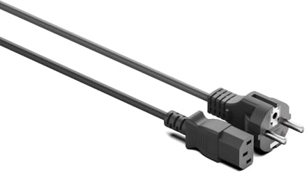 HKY 2m Netzkabel für Laptop Notebook 3 Pin Polig IEC C5 / EU CEE 7/7 / IEC C6, VDE Zertifiziert, 2m Kabel für TV Monitor Screen Laptop Notebook Power Supply Asus Acer für Samsung Google