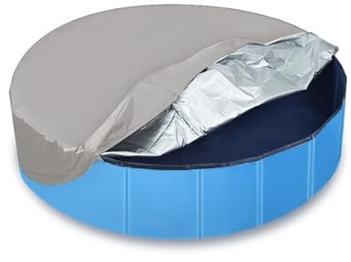 Hunde-Poolabdeckung, runde Poolabdeckungen, wasserdichte und staubdichte Whirlpool-Spa-Pool-Deckenabdeckungen, Poolabdeckung für oberirdische Pools, Schwimmen(Color:,Size:82x30cm)