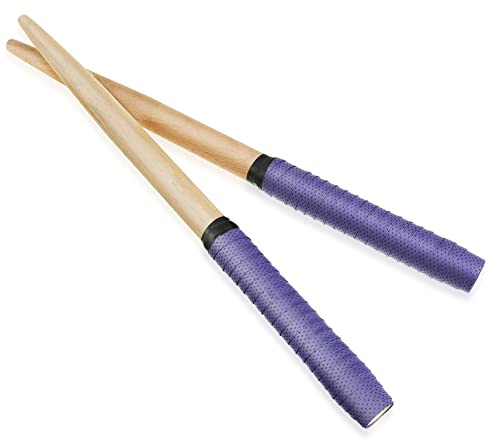 VICASKY 1par Baquetas De Madera Ligeras Para Batería Prácticas y Portátiles Para Principiantes y Aprendizaje De Percusión