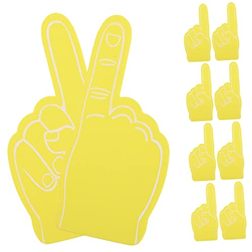 NAMOARLY 12St Krachmacher für Sportveranstaltungen Schaumfinger für den Sport Fußball-Lärmmacher Hand shöne bescherung spaß Fans fäustel Cheerleader-Requisite sportparty schäumt Finger Eva