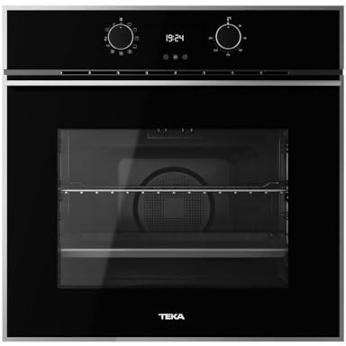 TEKA Horno Multifunción 60cm EasySteam 3 Temperaturas, 9 Funciones, Hydroclean PRO, Touch Control, 71/70L, HLB 8408 BK
