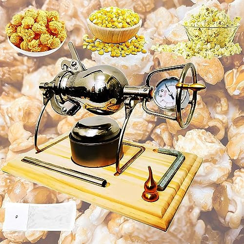 Máquina de Palomitas de Aire Caliente, máquina de Palomitas de Alta presión, máquina de Palomitas China, máquina de Palomitas de Acero Inoxidable con válvula de presión y manómetro.