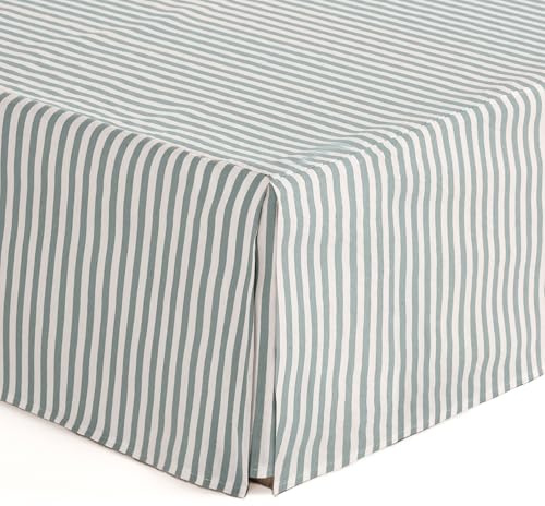 Copridivani, 160 x 190/200 cm, coprirete per letto da 160 cm, colore righe acqua