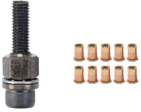 Puthernm Rivettatrice Manuale per Rivetti, e, Adattatore per Targhe In Metallo, Installazione Semplice, 11 Pezzi