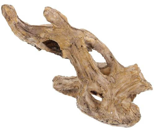 Toddmomy Souche Paysagère Créative en Résine Résistante Abri Creux pour Aquarium, Décor Naturel Moyen, Aquarium D’Eau Douce pour Poissons et Crevettes