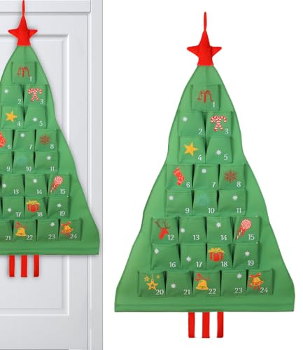 Lpoppcx Calendrier De L Avent En Tissu Réutilisable - 12 Stycken Transparenta - Sac Calendrier De L Avent Rechargeable,Pour Bonbons Snacks Petits Objets Salon Chambre Bureau