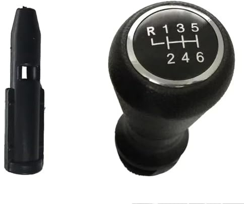 Avfpra Palanca De Cambios Para Peugeot 106 306 205 307 406 206 207 208 Pomo Cambio Marchas Con Adaptador Palanca(6 speed black)