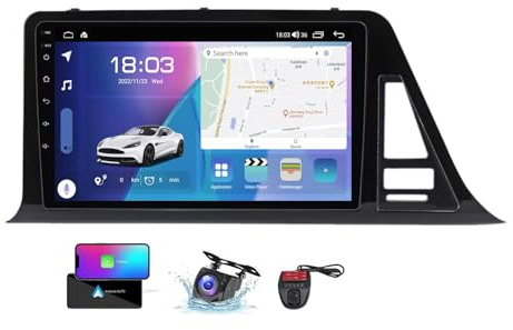 Autoradio 2 DIN 9 Pouces pour Toyota C-HR 2016-2020, Android 13, Wi-FI 4G, CarPlay, Android Auto, Navigation GPS, DSP, FM, RDS, Dab+, Radio Bluetooth 5.0