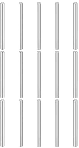 QUARKZMAN 15 Stück Dübel M8(8mm) x 90mm 304 Edelstahl Zylindrische Regalstützen Stifte Stangen Befestigungselemente Für Metallgeräte Holzmöbel DIY Montage Silber